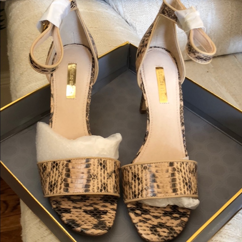 Lo-Orla 4 inch heels.  Snake skin leather
